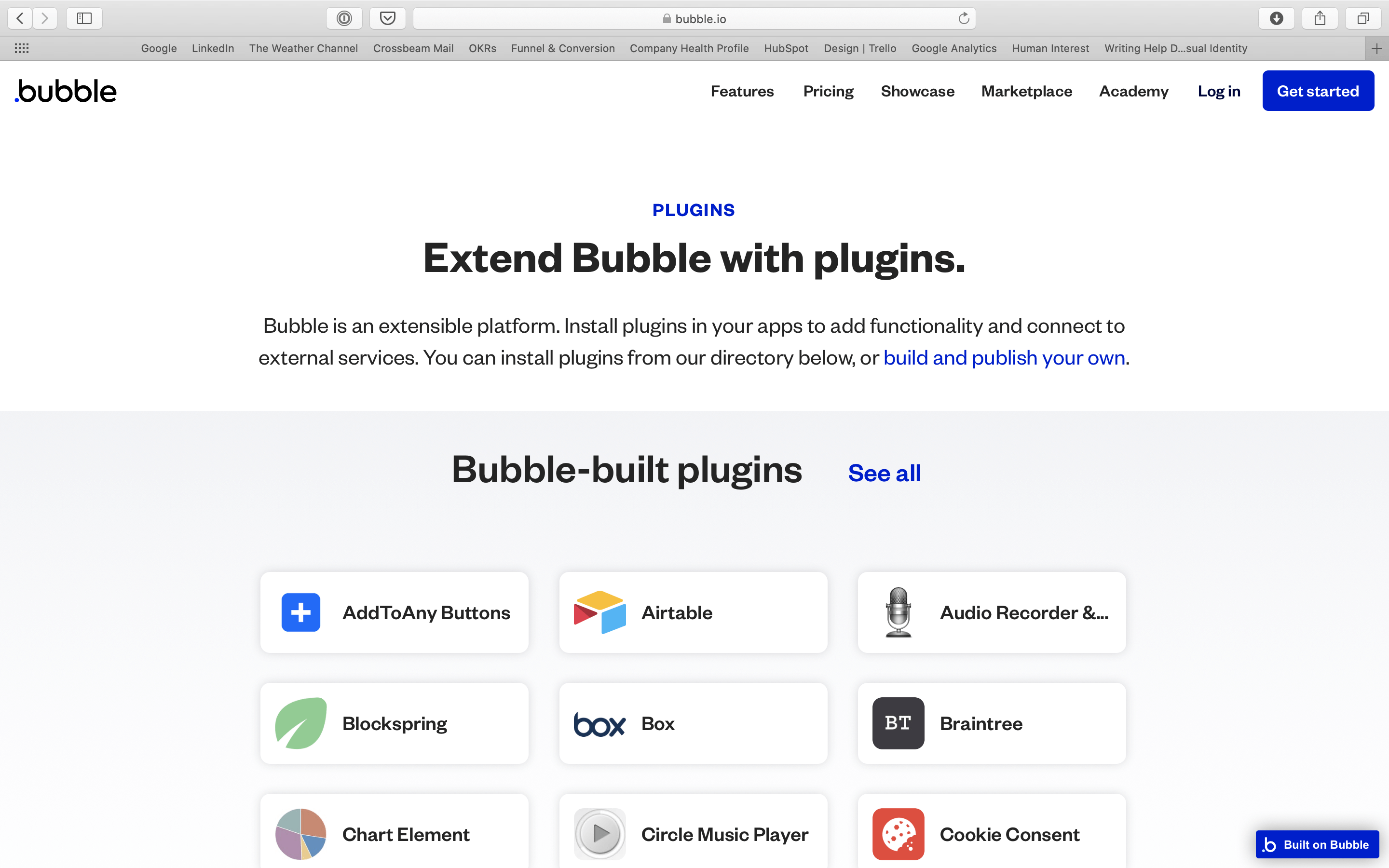 Bubble plugin page
