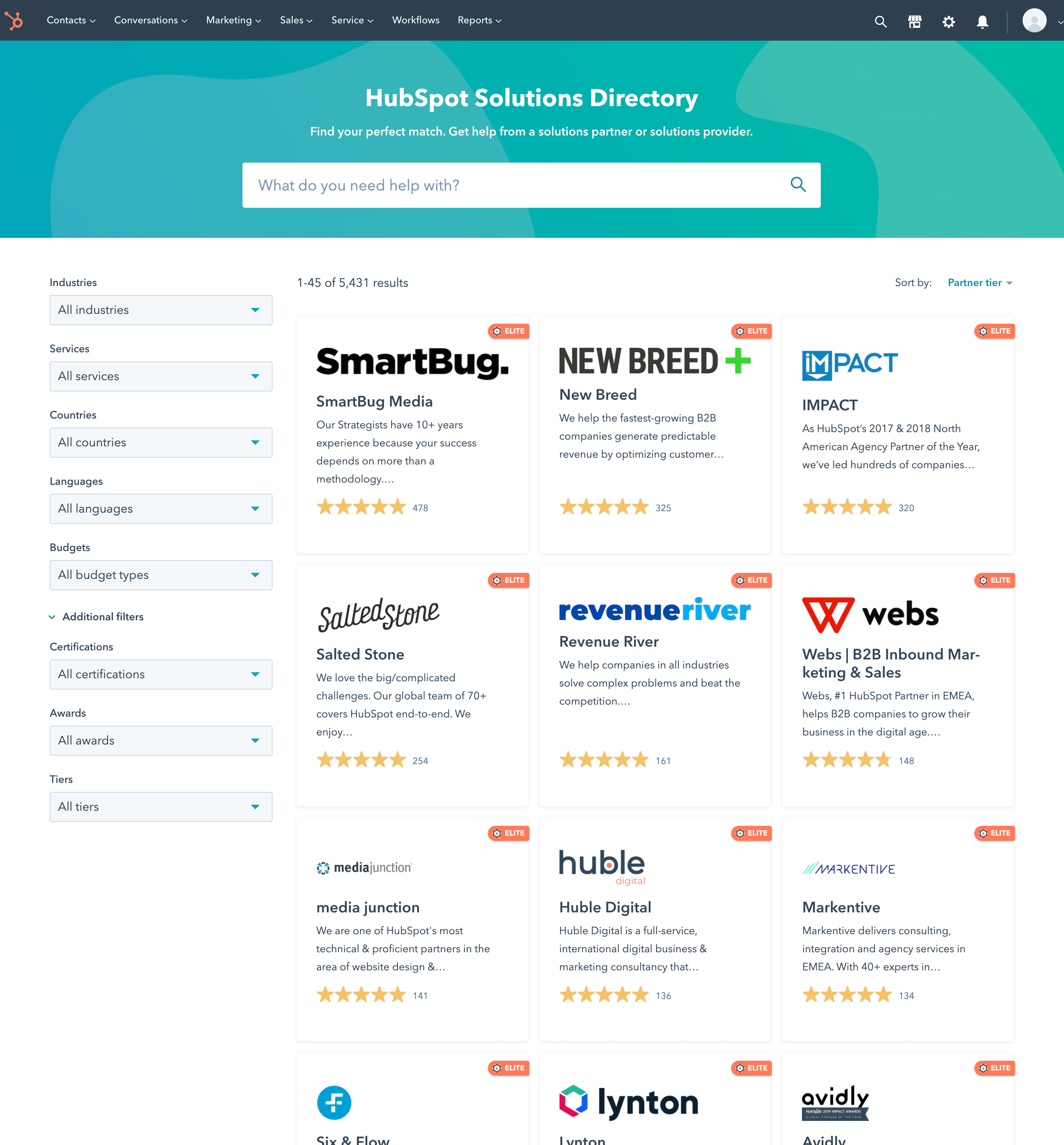 HubSpot Solution Directory