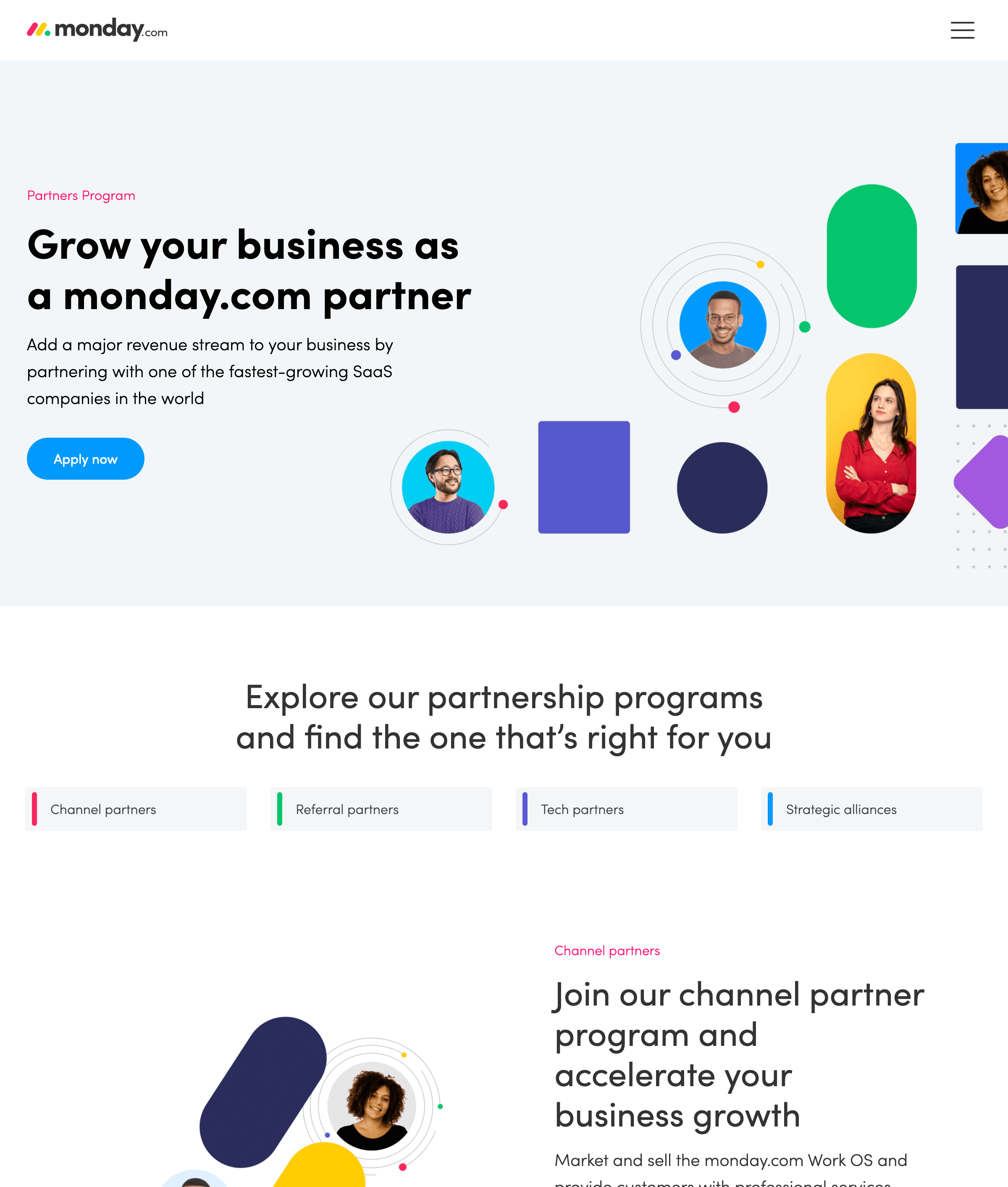 monday.com partnership page